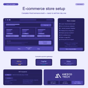 WooCommerce e-commerce store setup